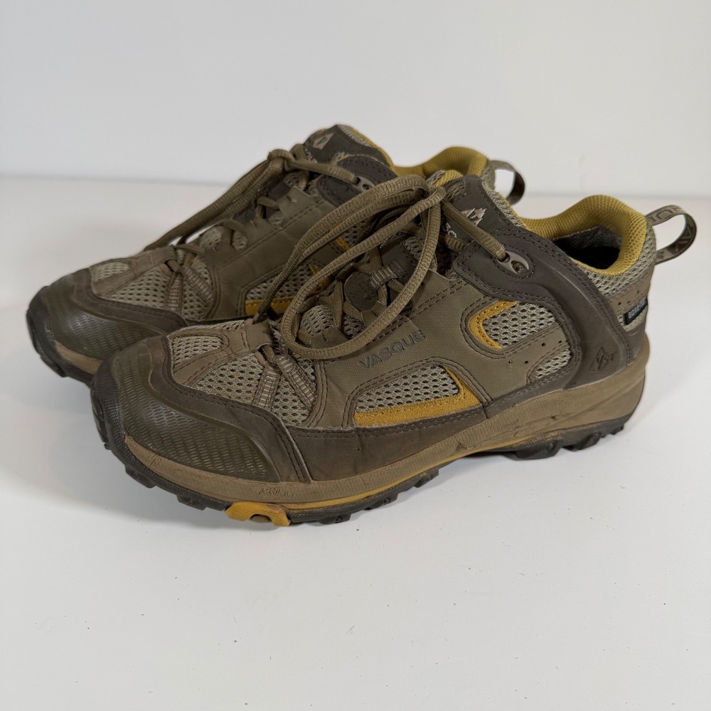 Vasque Hiking Shoes 9M Gore-Tex Waterproof Vibram Brown Gorpcore Rugged Trail